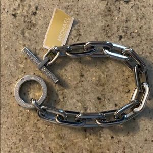 Michael Kors Chain Link Crystal Toggle Bracelet